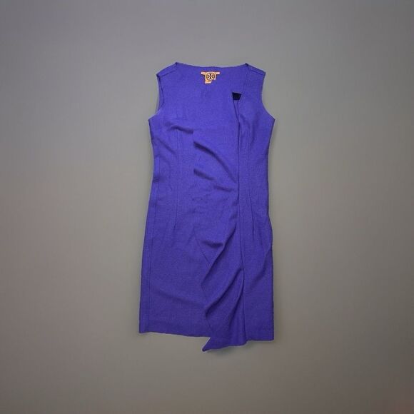 Tory Burch Taletta Wool Ruffle Dress in Ultraviolet Size Small MSRP $350 - Picture 5 of 15